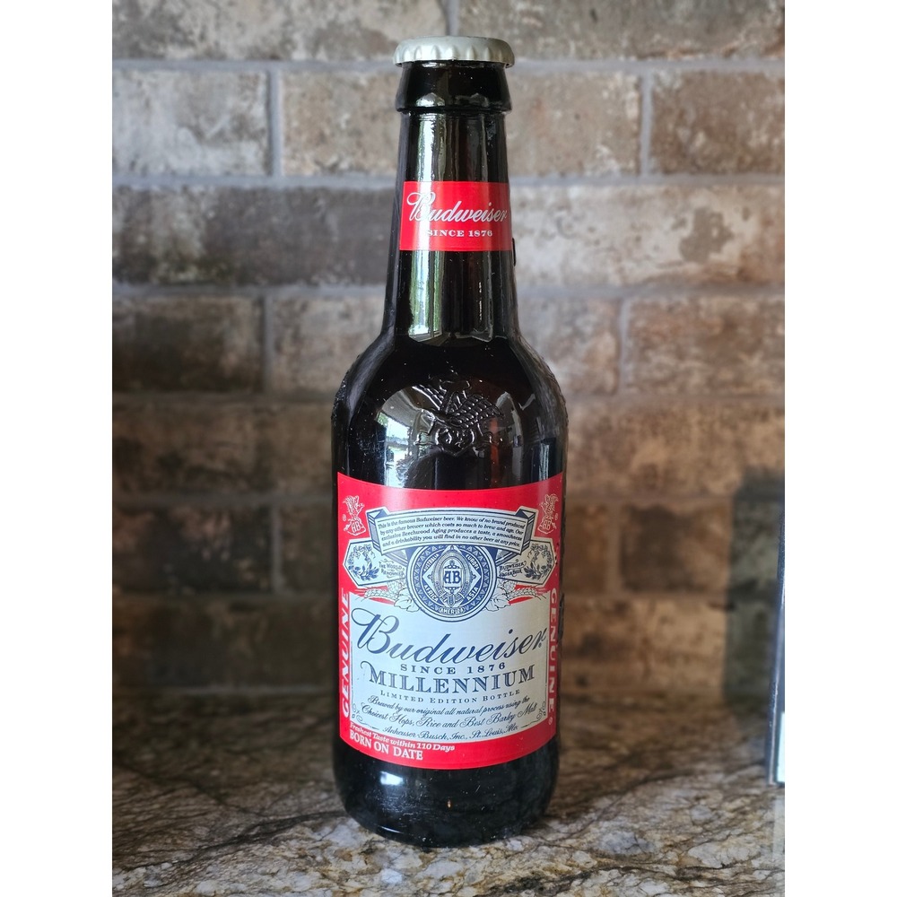 Budweiser Millennium‎ Limited Edition Bottle 2000 Collectible Beer Decor 14.5"